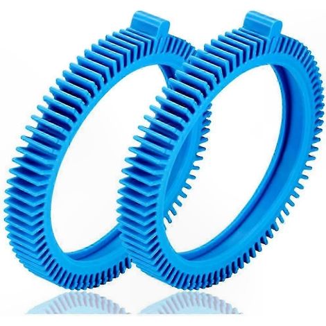 Satz mit 2 blauen Vorderrädern mit Super-Bump für Poolreiniger, Druckradsysteme, kompatibel mit 2X und 4X, einfacher Austausch (1/5)