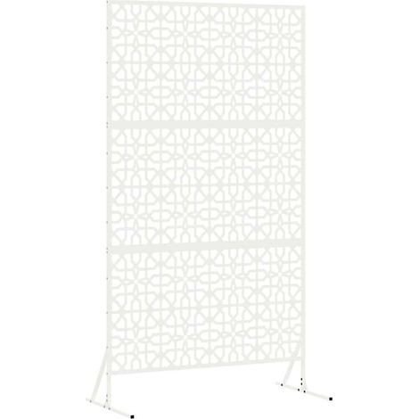 Maison Exclusive - Sichtschutz Weiß 100 x 50 x 180 cm Stahl