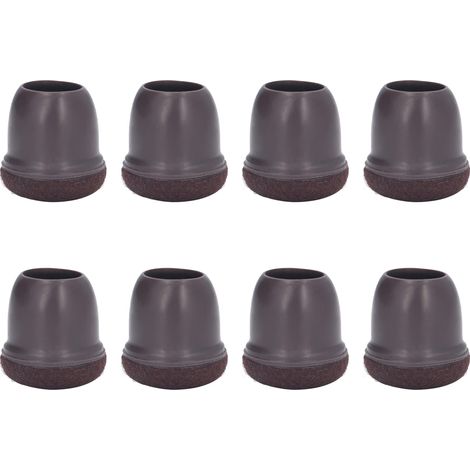 Lot de 8 protège-pieds de chaise, table, lit, meubles, coussinets souples et élastiques, taille moyenne, pour une utilisation domestique. (1/5)