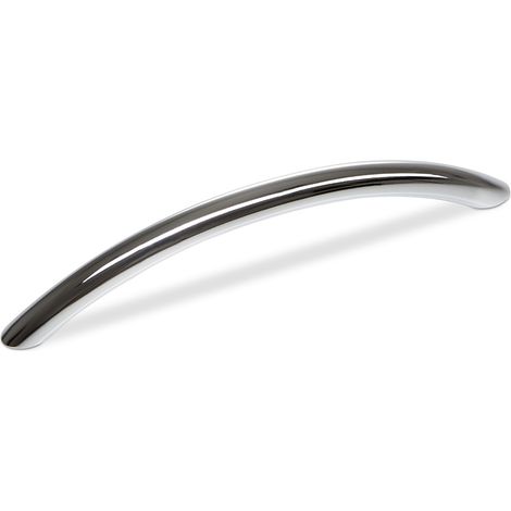 Möbelgriff JUNA BA 128 mm Chrom poliert Schrankgriff Schubladengriff Bogengriff inkl. Schrauben (1/4)