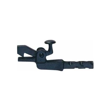 Torhalter 1304 Gr.2,Länge sichtbar 125mm,Wandmontage,Temperguss schwarz lackiert (1/5)