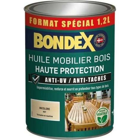 Huile mobilier incolore - BONDEX - 441376 - Mat - 1,2 L (1/5)