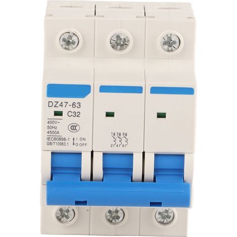 Disjoncteur différentiel DZ4763 3P 32A 400V (1/5)