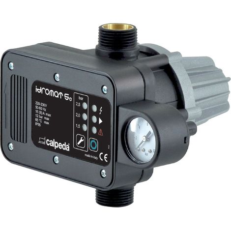 Controlador automático de presión Calpeda IDROMAT encendido/apagado para bomba, ajustable de 1,5 a 2,5 bar, conmutador de riego, presostato