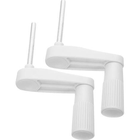 Manivelle en plastique, 2 pièces, axe hexagonal de 6 mm