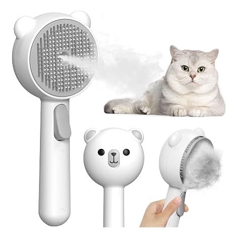 Cat Steam Brush with 2 Spray Levels and Release Button (1/3)