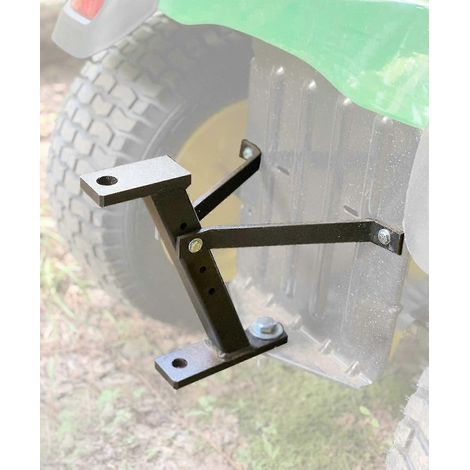 Attelage de remorque pour tondeuse à gazon, tracteur de jardin, construction en fer massif, compatible avec John Deere, Ariens, Cub Cadet, Poulan Pro, Husky et Husqvarna. (1/5)