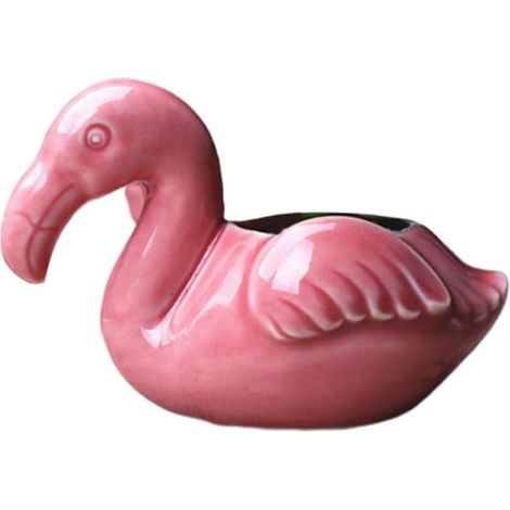 Blumentopf in Flamingoform Roter Sukkulenten Pflanzgefäß mit (1/5)