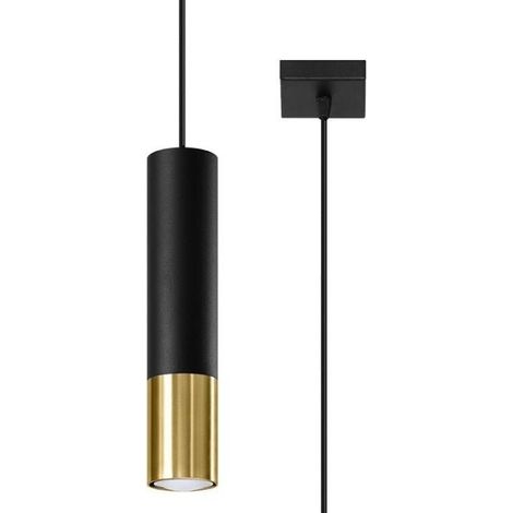 Suspension Lampe Noire pour Ampoule GU10 - SILUMEN (1/5)