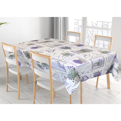 Tovaglia Per Salotto Cucina Tavolo 100% Cotone Made In Italy Provence RP, misura140x140coloreProvence (1/5)