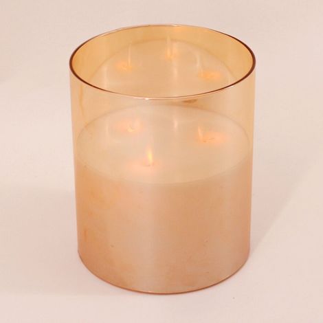 Bougie LED 3 flammes 18cm (1/5)