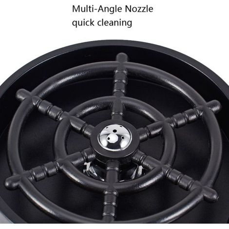Robinet haute pression - - Noir - ABS et acier inoxydable - Buses multi-angles - Nettoyage rapide (1/5)