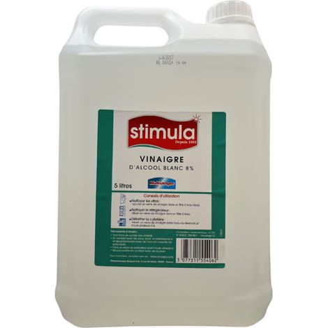 CHARBONNEAUX - Vinaigre d'alcool blanc - 5 L (1/2)