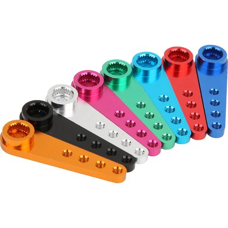 Servomoteur RC en alliage d'aluminium 25T, 8 coloris, pour Futaba et JR (1/3)