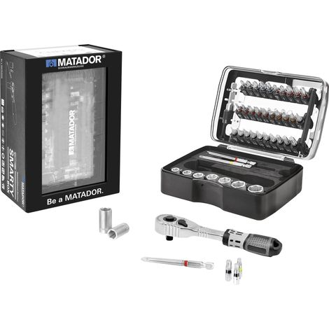 MATADOR 2155 0001 CLÉ À DOUILLE AVEC JEU DE TÊTES DE DOUILLES 47 PIÈCES (1/5)
