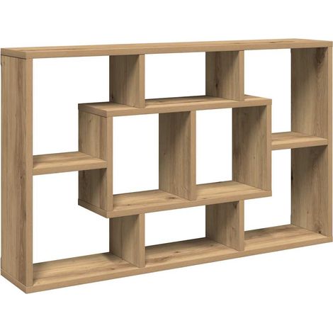 Wall Shelf Artisan Oak 85x16x52.5 cm Engineered Wood vidaXL
