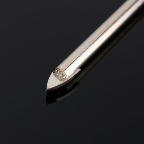 Scie cloche pour céramique, foret triangulaire en alliage pour carrelage, 6 mm, tête plate, sans logo.