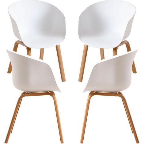 Packs Sillas Comedor - Pack 4 Sillas Hema - Blanco (1/5)