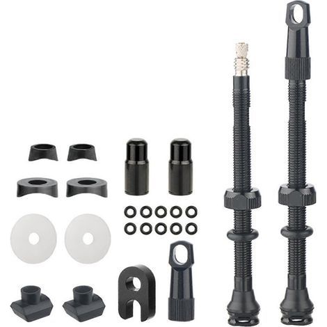 Raccords pour pompe à vélo, embouts de gonflage, rallonges pour valves de pneus, valves de cyclisme pour les passionnés de personnalisation. Ensemble FA2 80 mm (1/5)