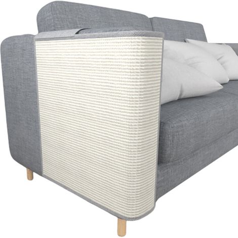 Protective mat for sofa with reusable cat scratchers. (1/5)