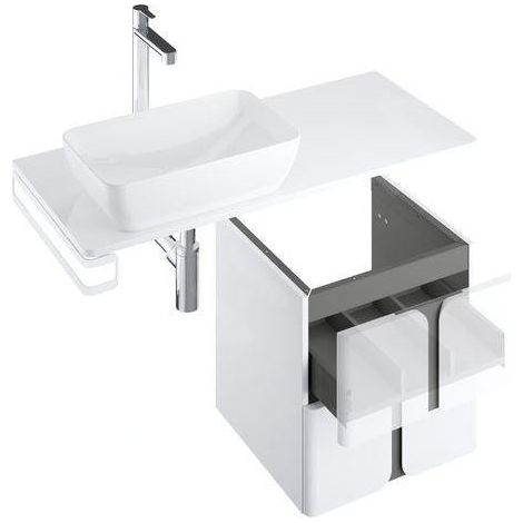 Ravak Balance - Plaque d'évier 120x47x2 cm, blanc brillant X000001372 (1/5)