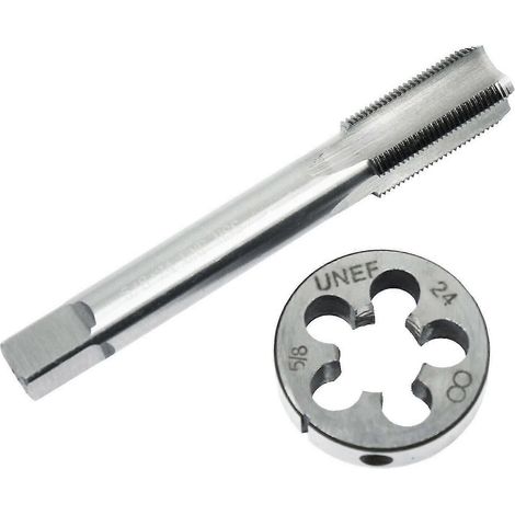 5/8"-24 Gewindebohrer- und Schneideisensatz aus HSS-Rechtsgewinde für Gewindereparatur