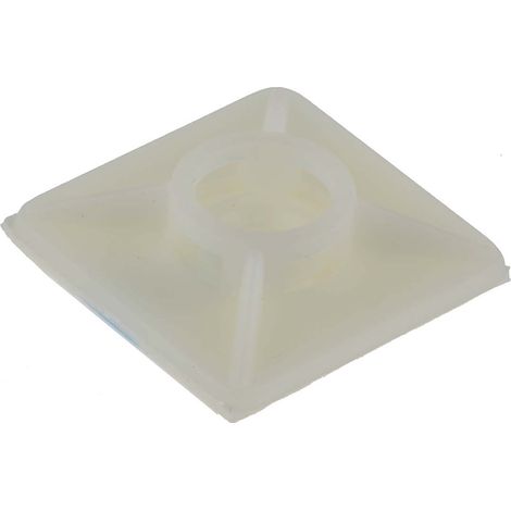 Embase pour serre-câbles autoadhésive 26.3mm x 26,3 mm, Ø fixation 5mm ( Prix pour Sachet de 100 ) (1/3)