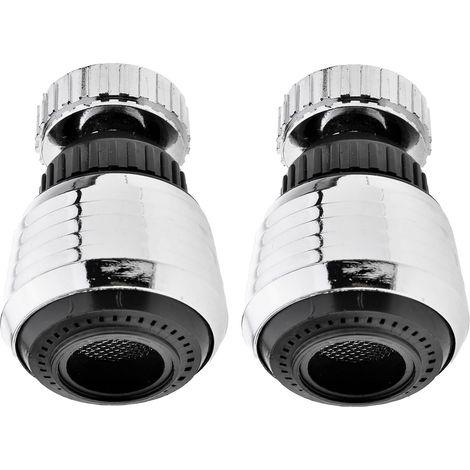 Aérateur de robinet rotatif à 360 degrés, pulvérisateur de luxe économe en eau, aérateur économe en eau, filtre à pression pour robinet, accessoires de cuisine (360 degrés, 2) (1/5)