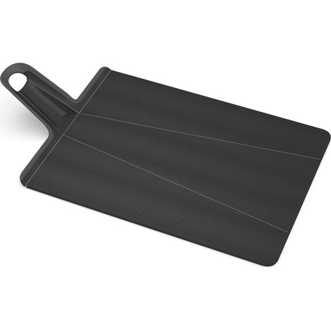 Tabla de Cortar Plegable Negra Chop2Pot™ Plus, Multifuncional, para Cortar, Picar y Servir, Base Antideslizante, Resistente, Apta para Lavavajillas, Diseño Compacto y Funcional