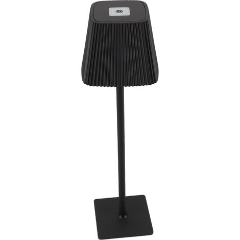 Kabellose Schreibtischlampe mit 3 Farben, stufenloser Lichtregulierung, 4000-mAh-Akku, dekorative Schreibtischlampe für Schlafzimmer, Büro, Café, Schwarz (1/5)