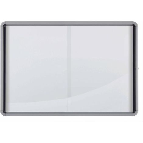 Nobo Premium Plus Vetrina Bianca Alluminio Vetro Ufficio (1/5)