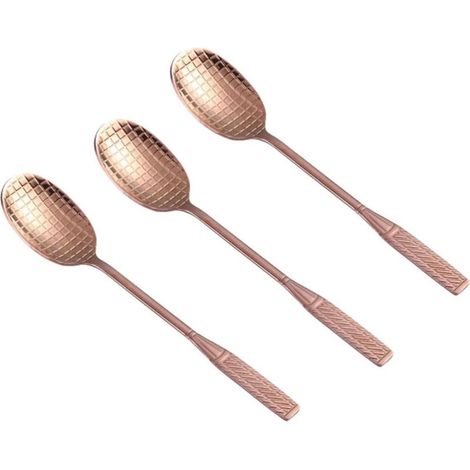 Cuillère à Café Créative 3 Pièces en Acier Inoxydable, Forme Raquette (1/5)