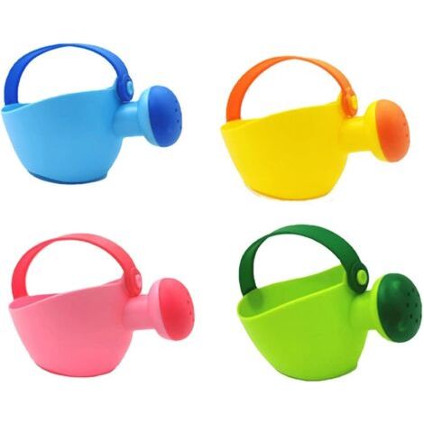 4pièces Petit Arrosoir avec Pommeau pour Enfant, Arrosoirs pour Enfant, Outils De Jardinage pour Enfant, Équipement De Jardin, Seau D'arrosage pour Filles (Couleur Aléatoire)