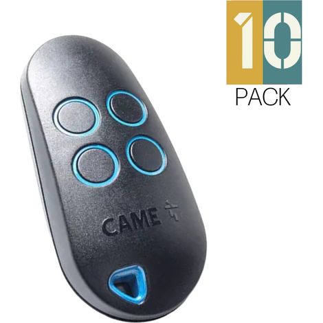 TOP44RNB Télécommande Code Tournant 4 Boutons Bleus 433 MHz TOP SPORT CAME Pack de 10