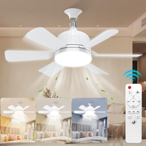 200 pièces Plafonnier ventilateur E27 télécommande (1/5)