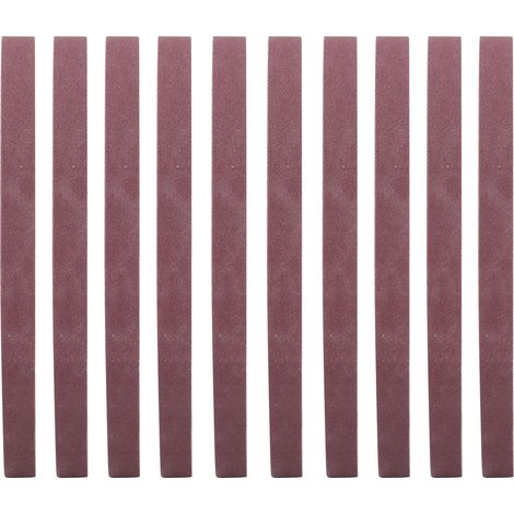 Ortviai Bande abrasive pour ponceuse à bande – 10 unités, 452 x 15 mm, grain 240, oxyde d’aluminium (1/5)