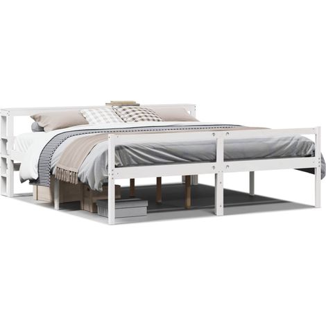Maison Exclusive - Lit pour personne âgée avec tête de lit sans matelas 200x200 cm (1/5)