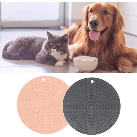 Stück Hundenapf-Untersetzer für Hunde und Katzen, tragbare Silikonmatten, Platzsets