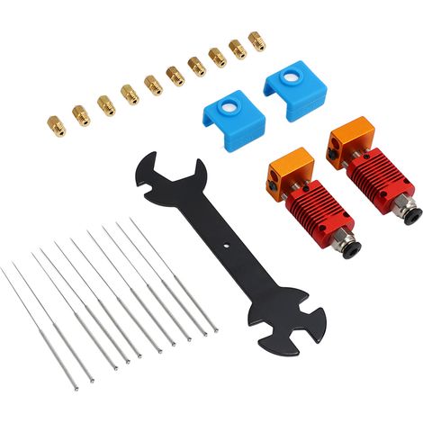 Kit de nettoyage de buse d'extrudeuse avec aiguille MK8 et clé 5 en 1 pour Ender 3 Pro V2 (1/5)
