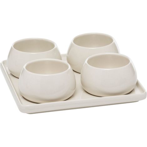 Keramikschälchen für Snacks NORA, 4er-Set (1/5)