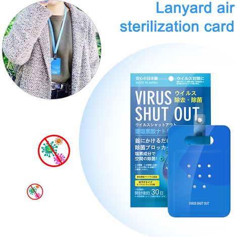 Carte de purification d'air suspendue avec cordon, carte portable (1/5)