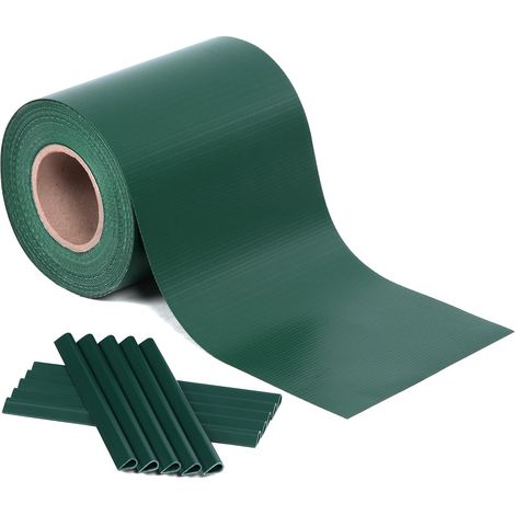 STRISCIA OMBREGGIANTE FRANGISOLE PVC + 20 CLIPS - cm.19h. X mt.35 VERDE (1/4)