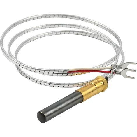 1 Thermopile 91,4 Cm 250-750 Mv Câble 2 Fils Adaptateur Pg9 Pour Chaudière (1/5)