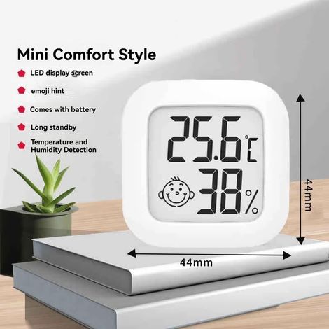Thermomètre Hygromètre Numérique Intérieur, Pack De 4, Avec Sonde Précise, Pour Chambre Bébé