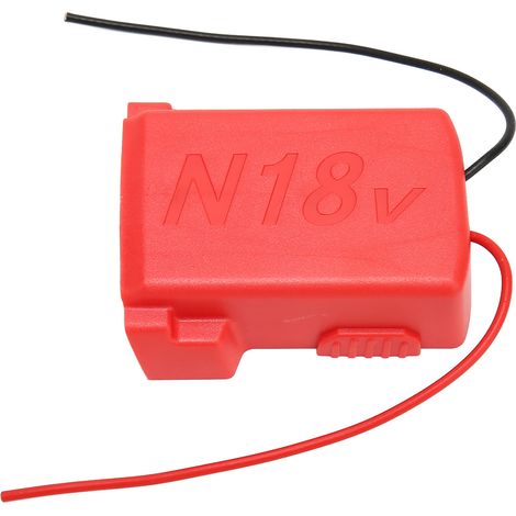 Connecteur d'alimentation compact avec fils pour batterie lithium 18V - Adaptateur de batterie sécurisé, station d'accueil portable (1/5)