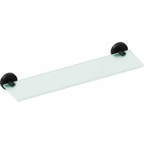COSMIC Start étagère tablette porte savon de douche noir mat murale seulement vissé (1/5)