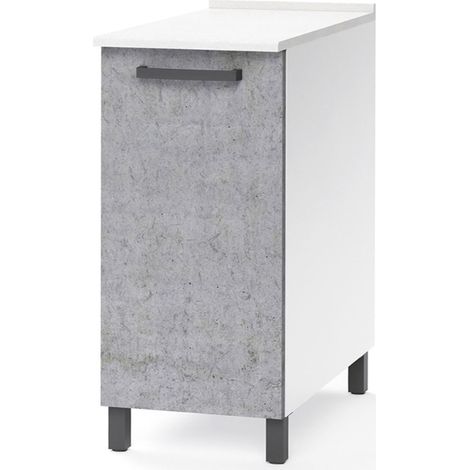 Mobile per cucina componibile con anta 30 cm cemento. (1/3)