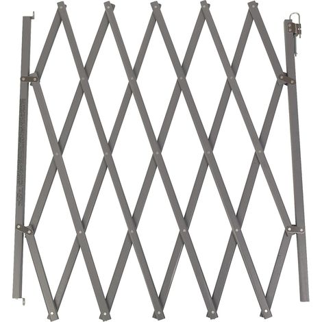 Bettacare Expandable Pet Barrier, 60cm - 108cm, Grey, Wooden, Retractable Dog Safety Gate, Barrier for Puppy and Dog