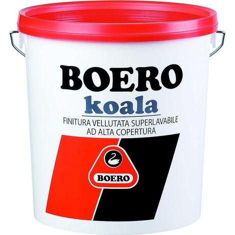 KOALA BOERO 2,5 L BIANCO IDROPITTURA SUPERLAVABILE VELLUTATA AD ALTA COPERTURA