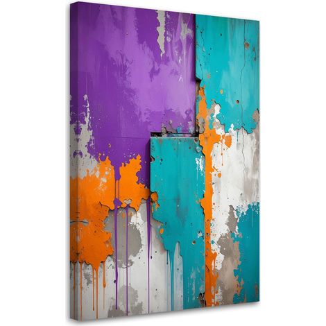 Tableau Moderne, Abstraction colorée,20x30 (1/4)